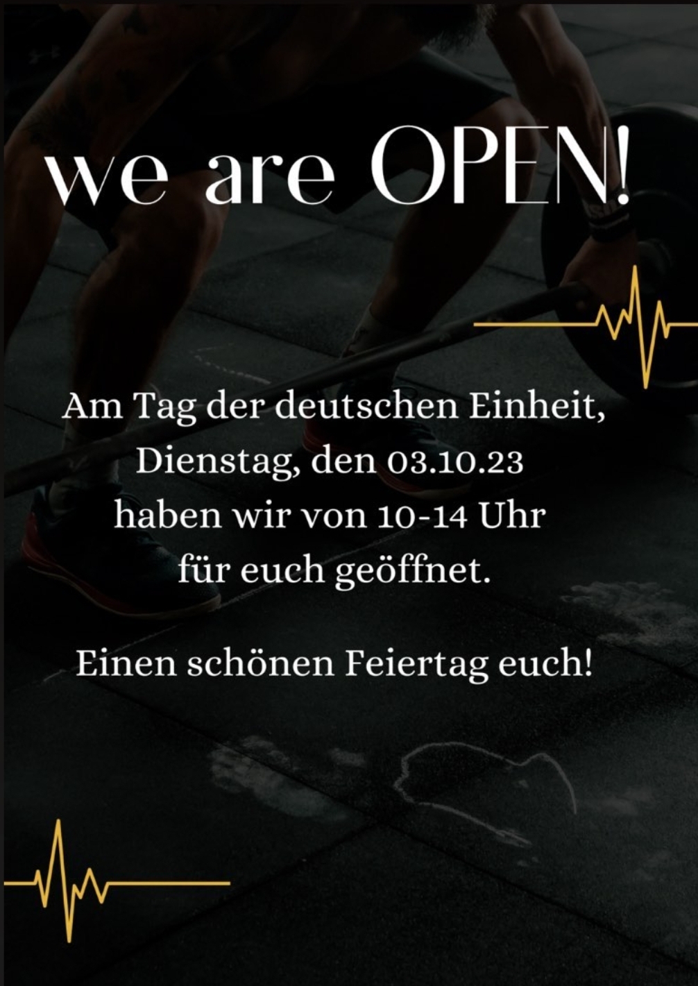 Mehr über den Artikel erfahren 3. OKTOBER – Wir haben geöffnet